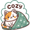 Cat Cozy Under Duvet