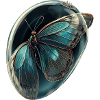 Teal Bubble Butterfly