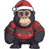 Gorilla Christmas Xmas