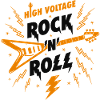 Hochspannungs-Rock'n'Roll-Gitarre