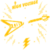 Hochspannungs-Rockin-Roll-Gitarre