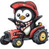 Penguin Tractor Farmer