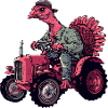 Turkey Tractor Farmer