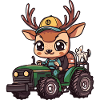 Éleveur de tracteurs à cerfs