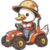 Goose Tractor Farmer