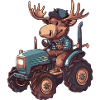 Moose Tractor Farmer