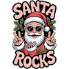 Santa Rocks - Funny Christmas Outfit, Gift