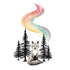 Nordlicht Fuchs im Wald