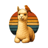 Alpaca Bird Retro Animal Lovers