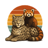 Snow Leopard Red Panda