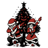 Dabbing Santa, Couple Shirt, Funny