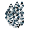 Blue Triangle Mosaic Geometry Triangles