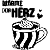 Wärme Dein Herz Kaffeetasse