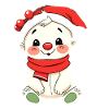 Snowman baby with Christmas hat