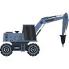 Excavator with hammer