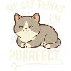 Purrrfect Cat Thinks I'm purrfect