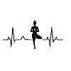 Heartbeat Yoga Silhouette