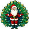 Weihnachtsmann Vogelstrauss