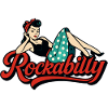 Rockabilly Woman 50s Reclining Petticoat Gift