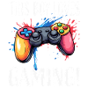 Junge liebt Gaming – bunter Controller