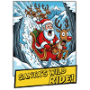 Tshirt Santa Wild Ride Winterabenteuer
