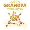 Grandfather Loves Bowling Motif