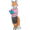 Fox Secretary Notebook Office