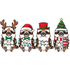 Lachender Hans Weihnachtsmann