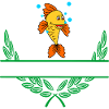 Fish Laurel Wreath with Namespace