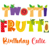 Twotti Frutti Second Birthday Design Fruits