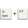 Shift F7
