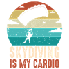 Skydiving Cardio Retro Sunset