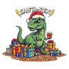 Santa Rex: Christmas Dino with Gifts