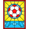 Stained Glass Football and Soccer Field