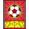 Stained Glass Football Field