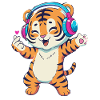 Dancing K-pop Tiger