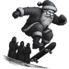 Christmas Skate Santa Jump