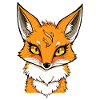 Illustration de bande dessinée Fox Head