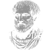 Aristotle Silhouette Portrait