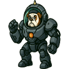 Bulldog-Pilot in schwerer Mech-Weltraumrüstung