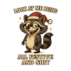 Joyeuse des ratons laveurs festifs