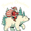 Bearry Christmas Bear Santa Xmas