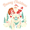 Bearry Christmas Bear Santa Xmas