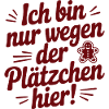 Lustiger Plätzchen-Spruch für Weihnachten & Advent