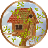 Cozy treehouse in the treetop