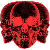 Red skulls