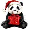 Panda Bears Christmas