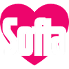 J’aime Sofia Coeur rose J’aime Sofia