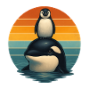 Orca Pinguin Retro Tierfreunde