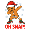 Dabbing Lebkuchenmann Oh Snap! Xmas Design